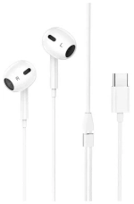 Наушники Type-C разъём с МК длина 1.2м Borofone B30 Max (White)