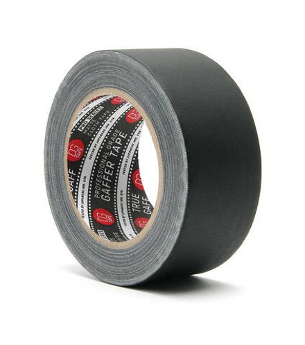 Профессиональный тейп 120mesh @trueGAFF 50мм/25м - Черный /на тканевой основе для киносъемок и сцен тип Gaffer Pro tape /