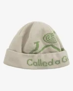 Шапка Called a Garment Pathway Logo Beanie молочный / зеленое яблоко