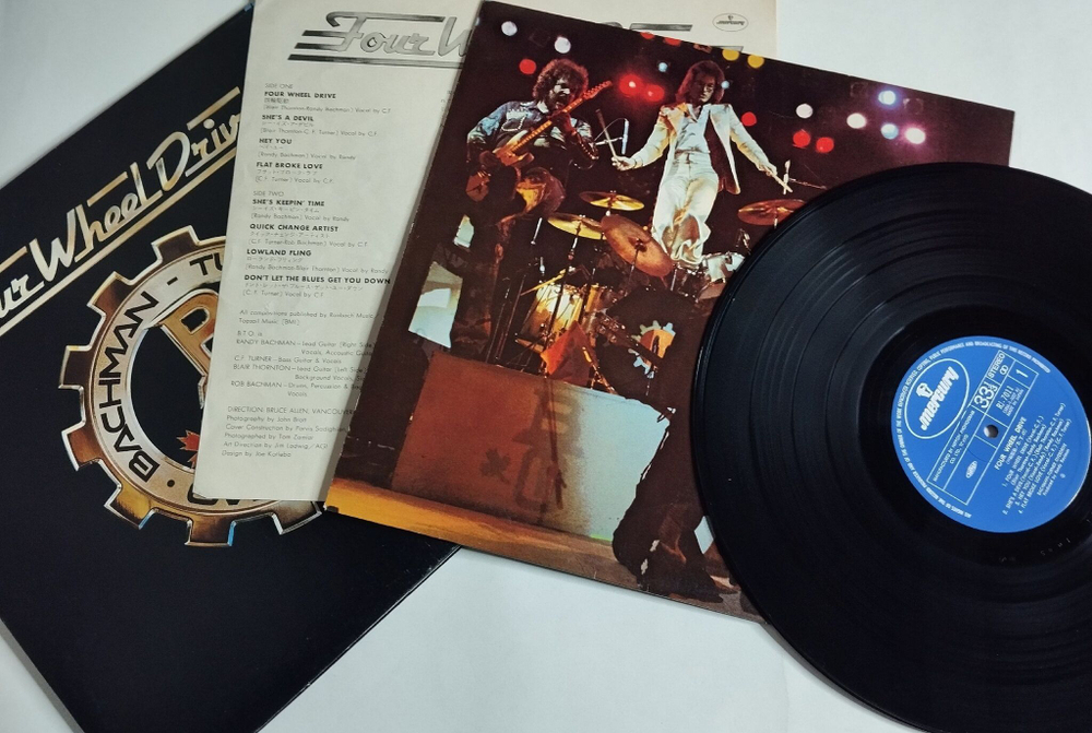 Винтажная виниловая пластинка LP Bachman Turner Overdrive Four Wheel Drive (USA 1975)