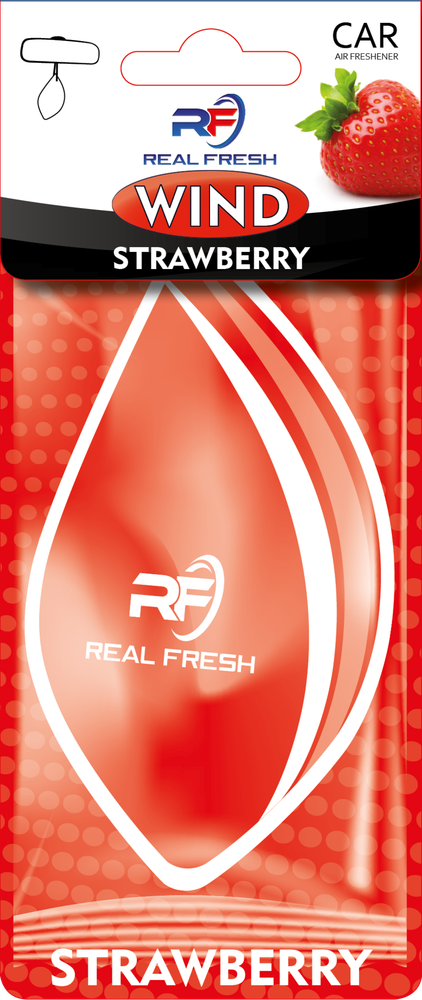 ОСВЕЖИТЕЛЬ ВОЗДУХА REAL FRESH WIND  STRAWBERRY