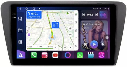 Магнитола для Skoda Octavia A7 2013-2020 - FarCar 483M монитор 10.36" QLED на Android 14, TS18, CarPlay, 4G SIM-слот