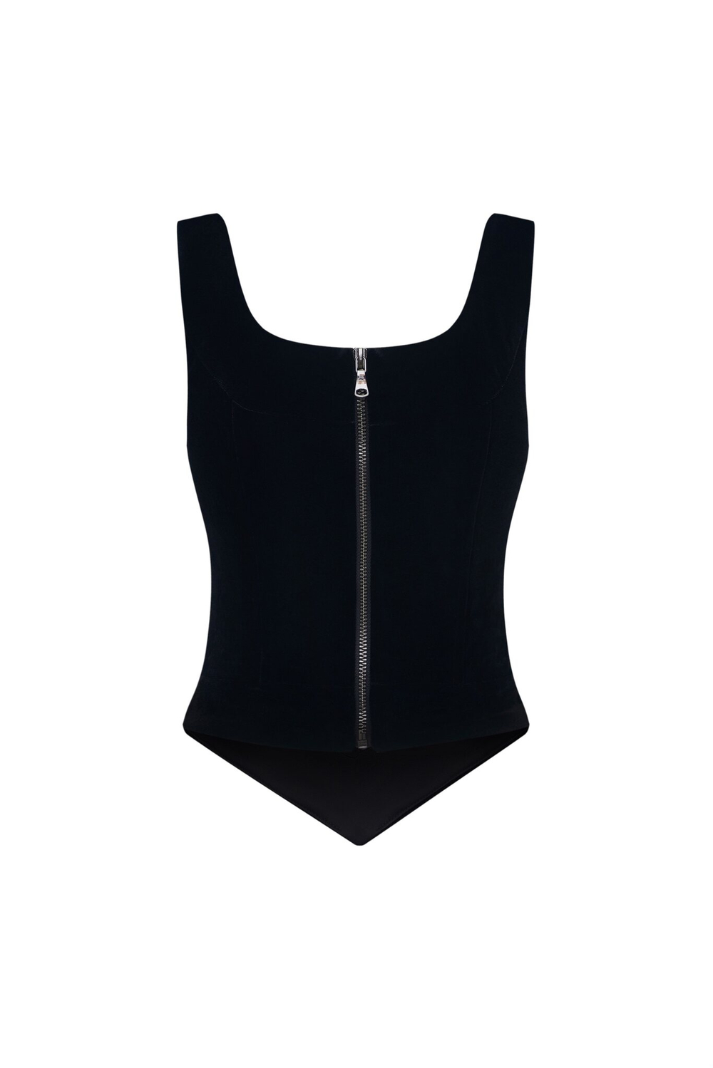 Корсетный топ из бархата