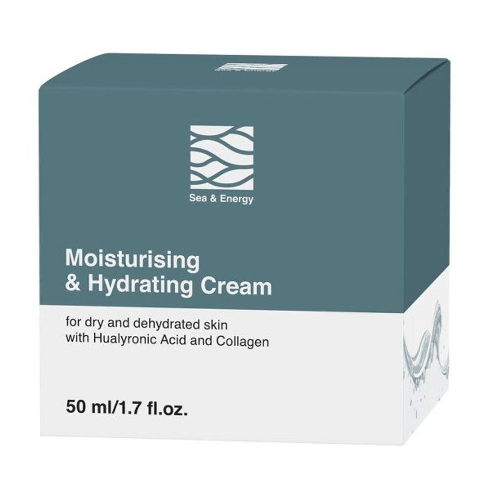 Глубокоувлажняющий крем для сухой и обезвоженной кожи с гиалуроновой кислотой и коллагеном Sea&Energy 50мл