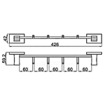 Вешалка 4 крюч, Gappo, G0716-46