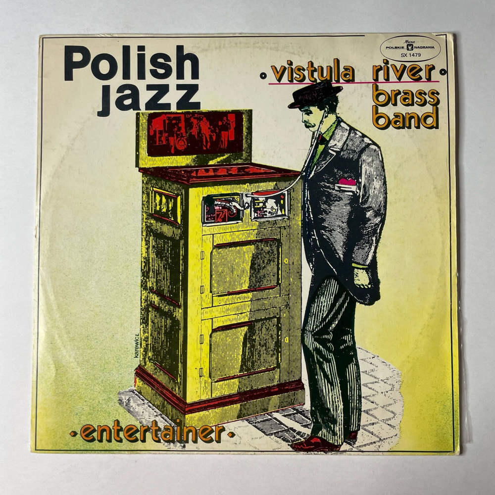 Винтажная виниловая пластинка LP Vistula River Brass Band Entertainer (Польша 1977) Польский Джаз