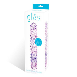 Двухцветный вагинальный стимулятор Purple Rose Nubby, 17,5 см