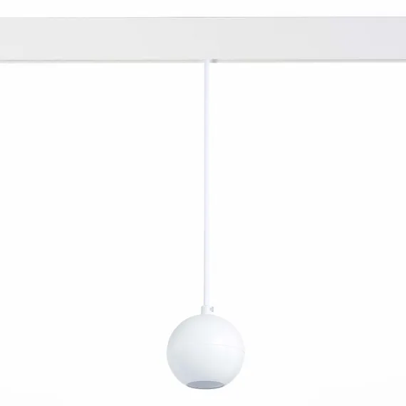 ST354.533.12 Магнитный трековый светильник подвесной Белый LED 1*12W 3000K 750Lm Ra>80 36° IP20 D100 СКАЙЛАЙН 48V