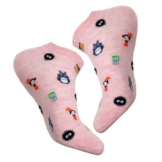 Носки укороченные "Мой сосед Тоторо", р-р 35-39 (розовый)