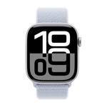 Умные часы Apple Watch Series 10 GPS, 46mm, Silver Aluminium Case with Sport Loop, Blue Cloud