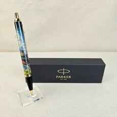 Ручка "Паровоз. Подарок железнодорожнику" с ручной росписью Палех