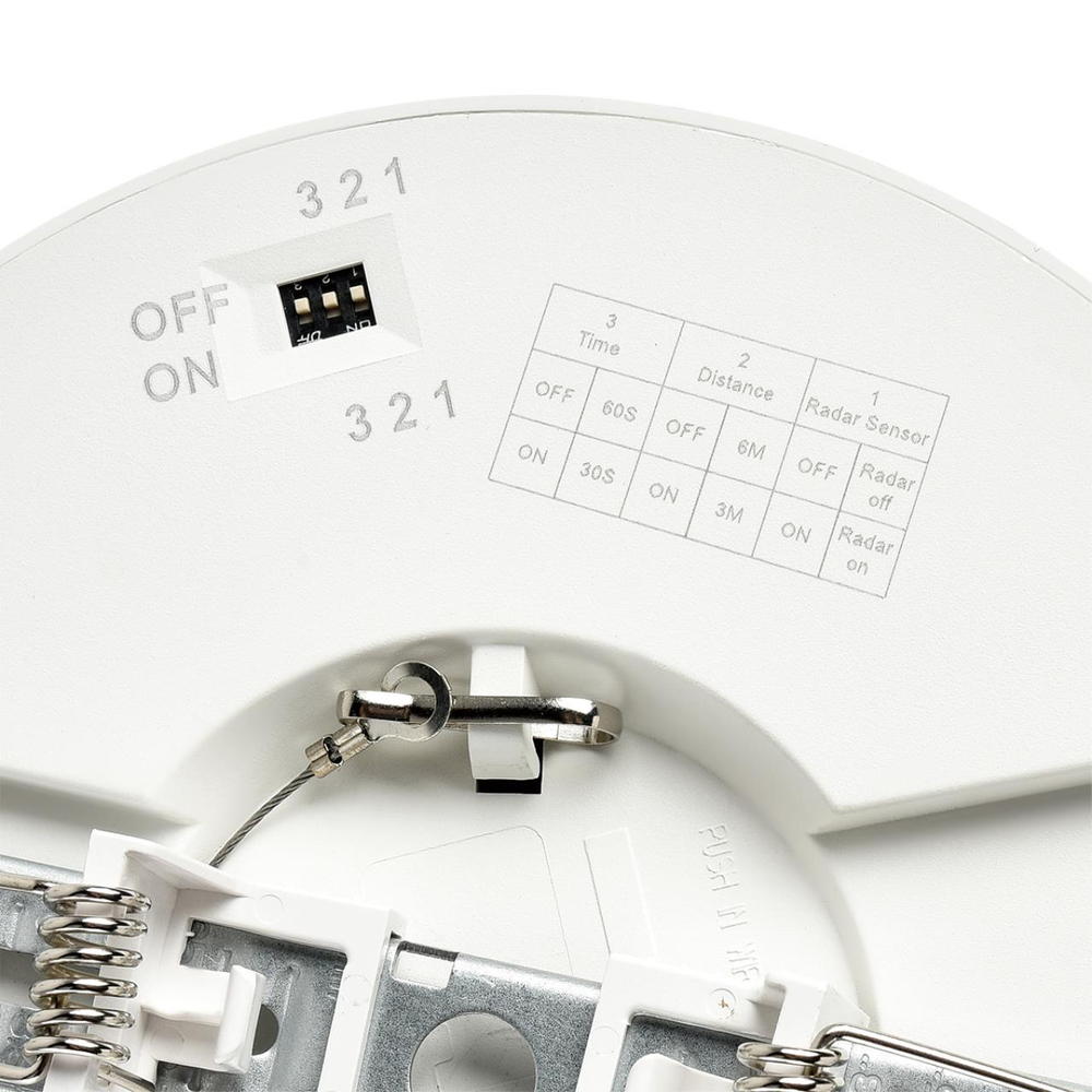 7790/12L MITRA LED SN 000 Светильник пластик/белый LED 12Вт 3000/4000/6500К D170 IP44 CCT/датчик движения NEBULA WHITE