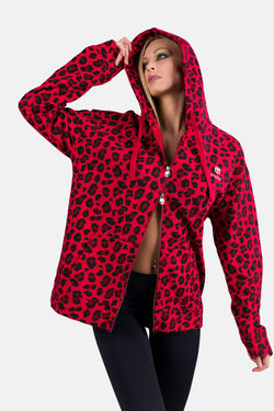 Худи Hydrogen PRINTED FZ RED JAGUAR HOODIE (310614-G73)