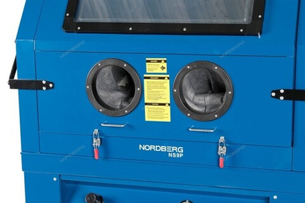 Пескоструйная камера NORDBERG NS9P с напорной системой подачи абразива
