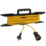 Удлинитель на рамке, 1 гн, 10 м, б/з, пластик, 1300 Вт, Союз, 481S-5101