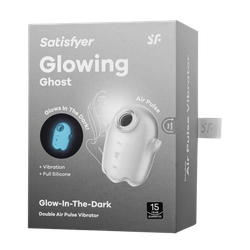 Стимулятор клитора – вакуум+вибрация Satisfyer Glowing Ghost (светится в темноте)