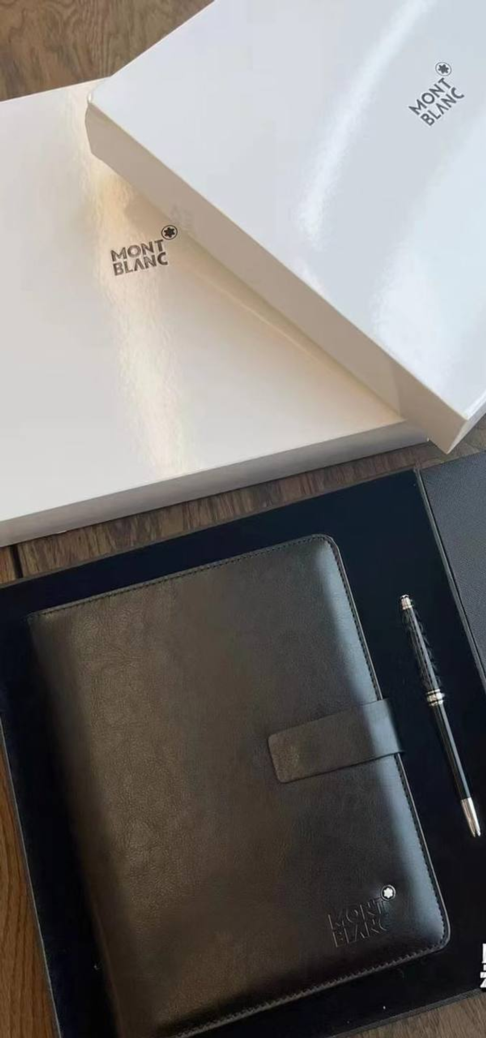 Набор Montblanc (блокнот + ручка) 23х18 см, арт. 479781235