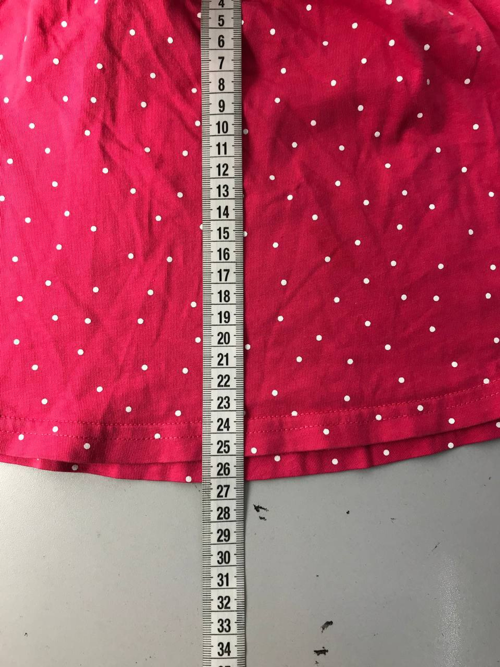 Юбка розовая в белый горошек на 4-5 лет