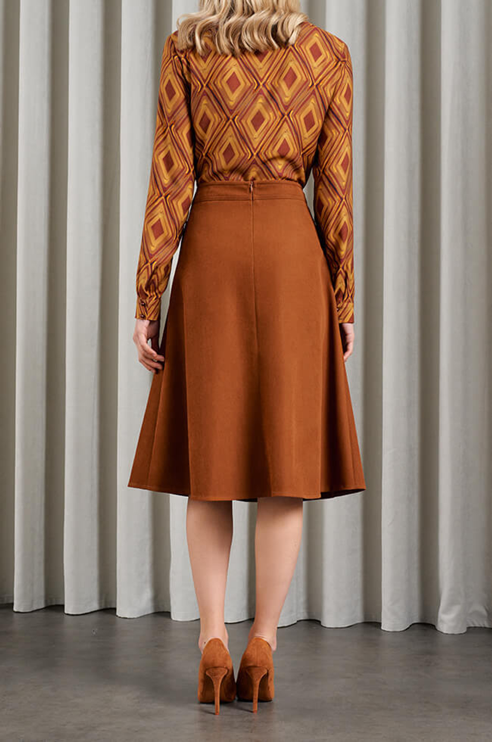 4814 Юбка женская (карамельный)