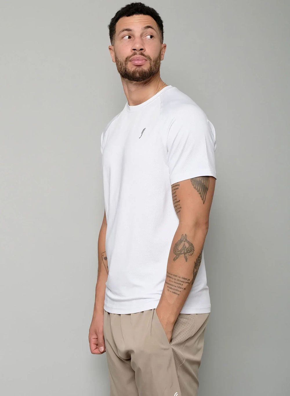 Мужская футболка RS Prime Mesh Tee White/Black (242M010000/999)