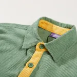 Рубашка YMKASHIX Velvet Button Зеленая