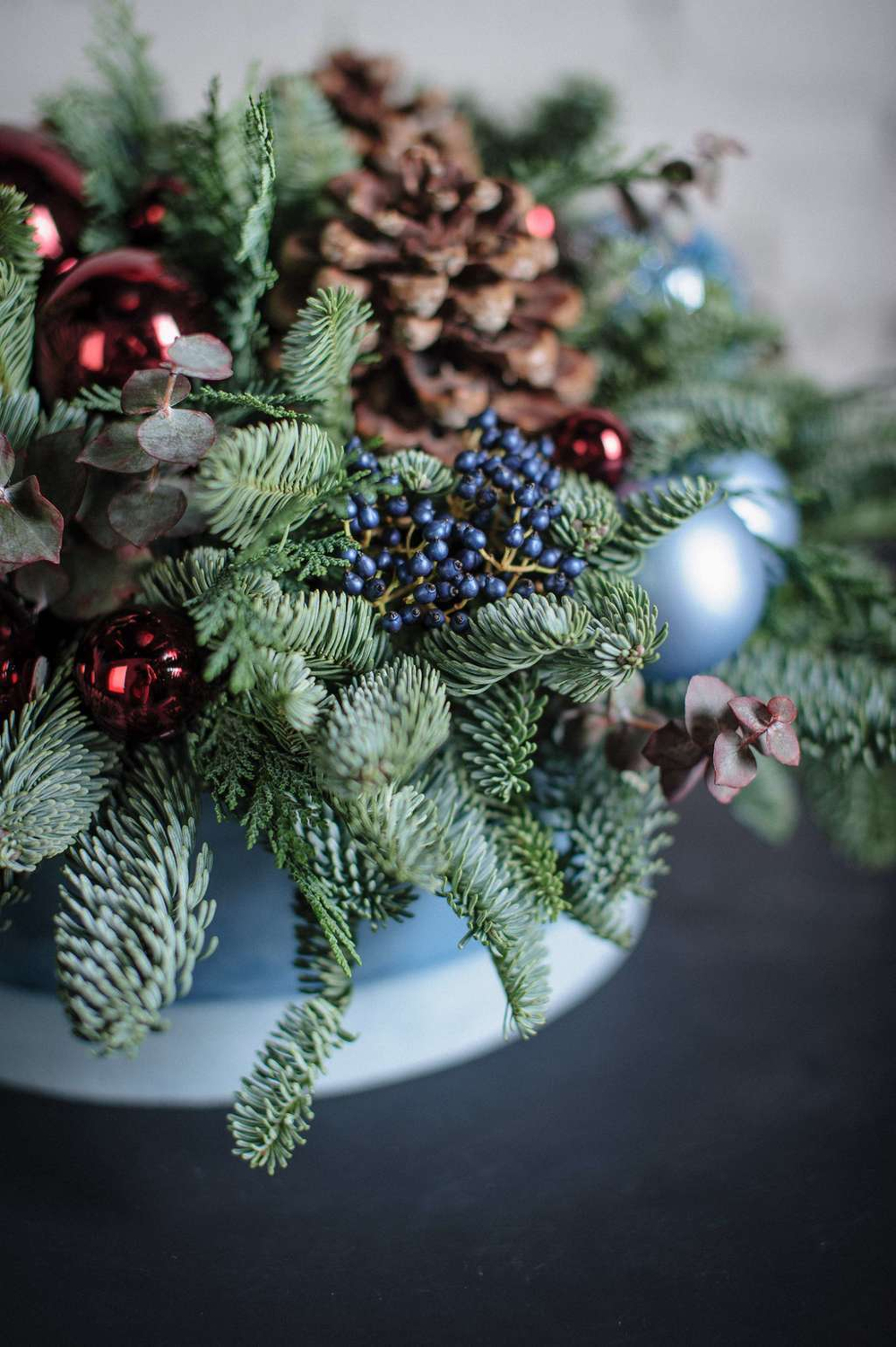 Новогодняя композиция Черничная ночь