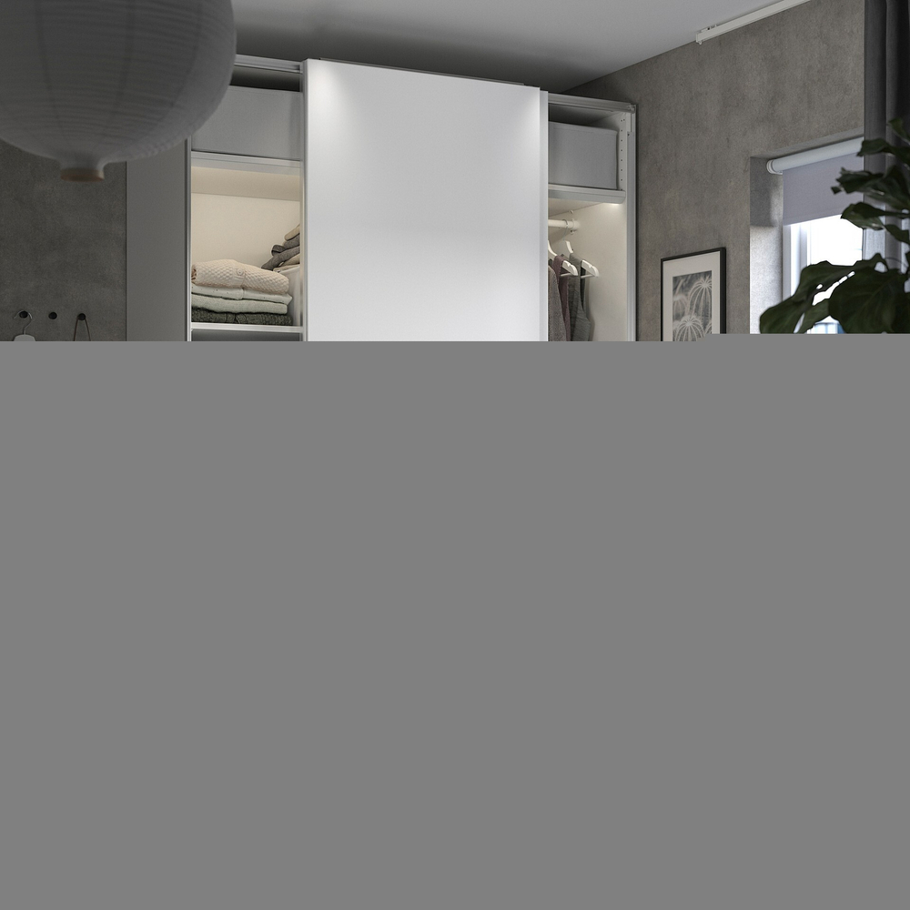 Шкаф-купе PAX HASVIC IKEA комбинация с 4 полками (белый)  260*60*260