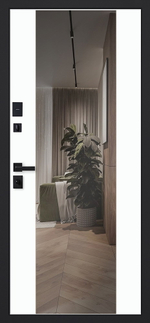 Стальная дверь "Макс 3D" с зеркалом (Smart lock DZ 888). Заказная модель.