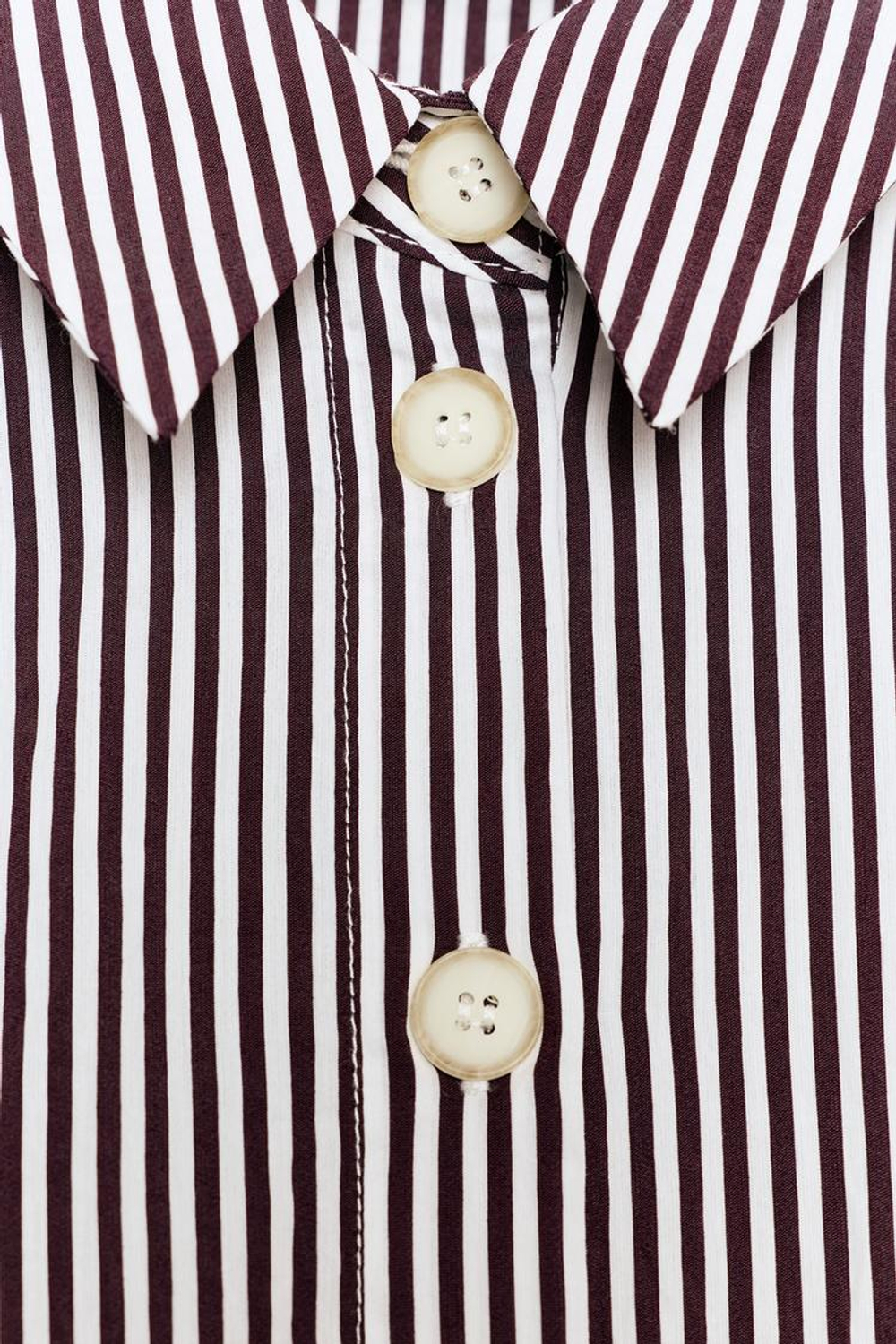 ZARA РУБАШКА С ОБЪЕМНЫМИ РУКАВАМИ, ПОЛОСКИ