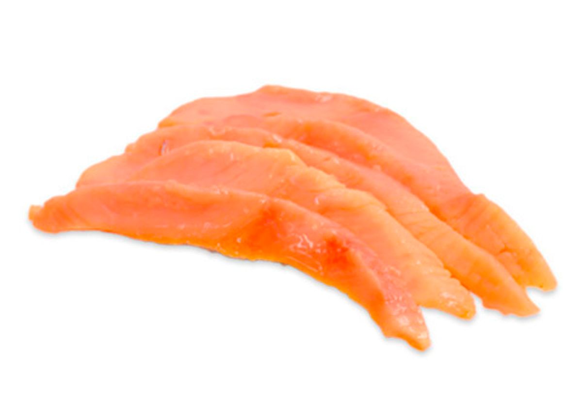 Горбуша слабой соли ломтики в масле, 90г