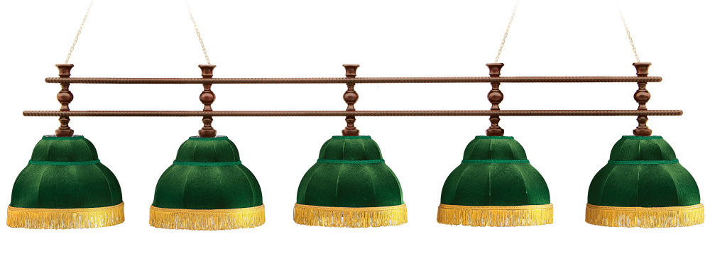 Лампа Барон-Люкс 5 плафонов - ясень