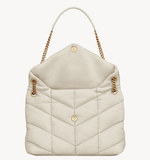 Сумка Saint Laurent Loulou Puffer Small из наппы с цепочным ремнём