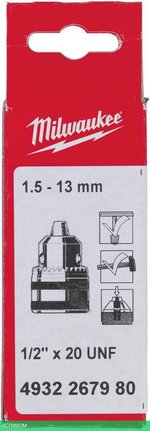Патрон ключевой Milwaukee 1/2"х20 1.5-13мм (4932267980)