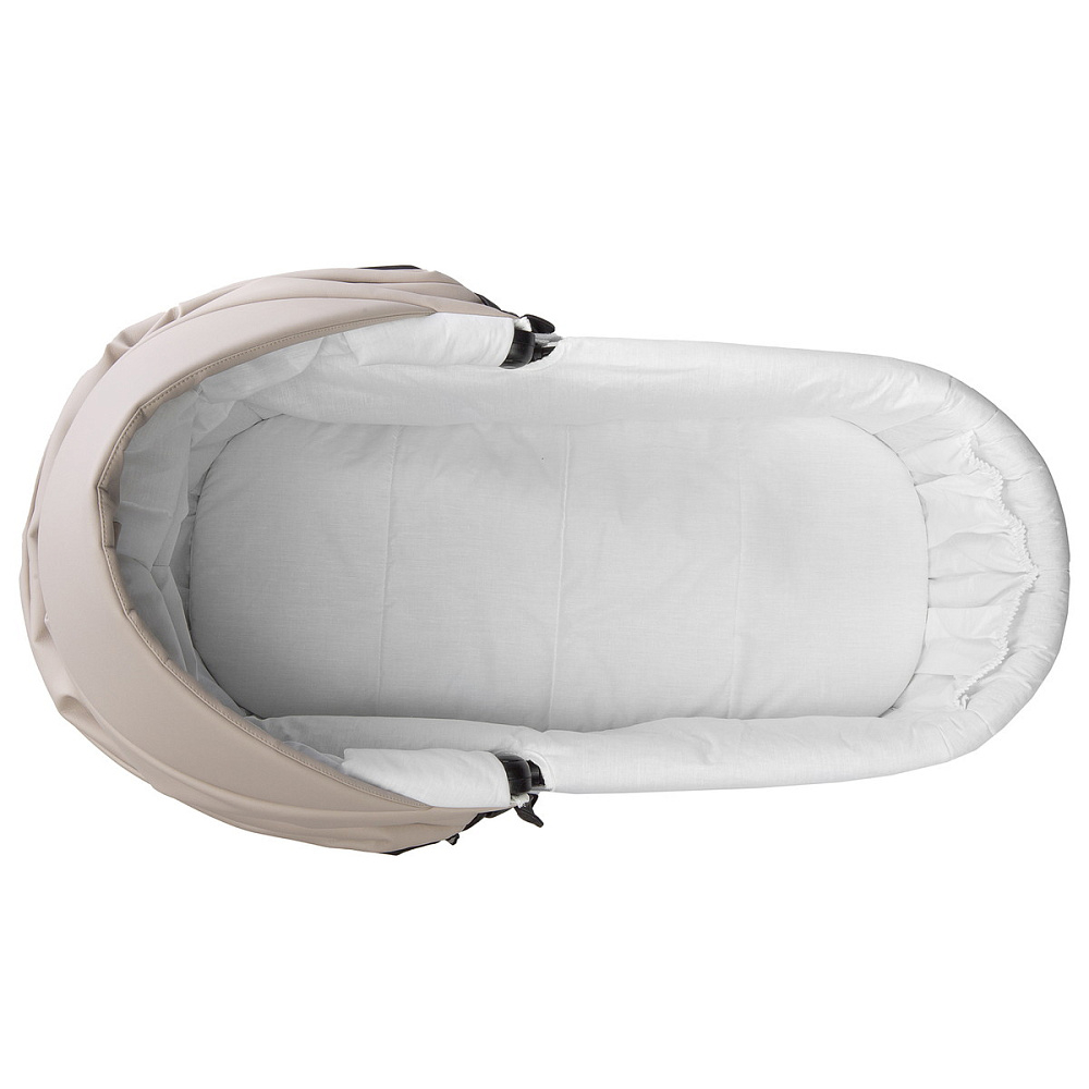 Детская коляска Indigo Mio Eco 2 в 1 04 черная кожа+св.бежевая кожа