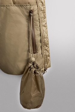 ZARA КУРТКА-ПУХОВИК, РЫЖЕВАТО-КОРИЧНЕВЫЙ