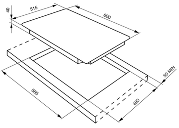 Электрическая варочная панель Smeg SE2640TD2