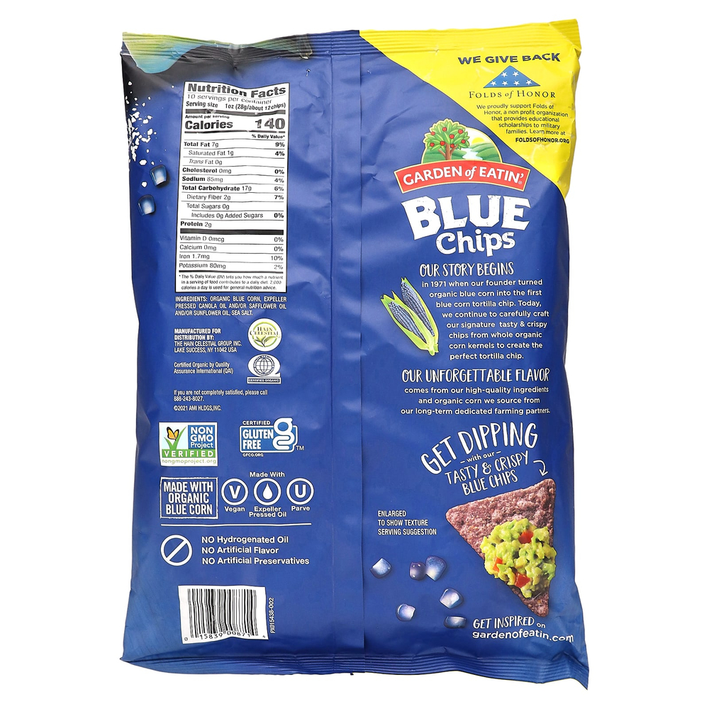 Garden of Eatin', чипсы из тортильи с голубой кукурузой, 283 г (10 унций)