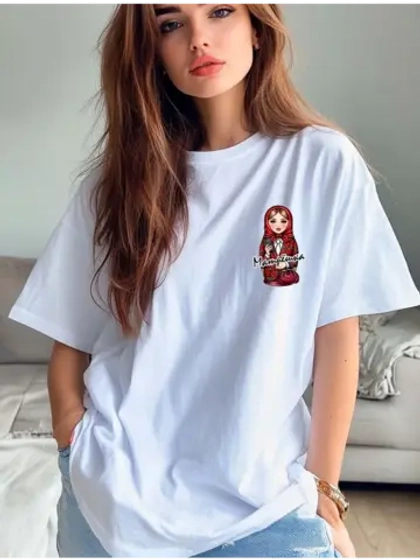 Футболка с матрешкой