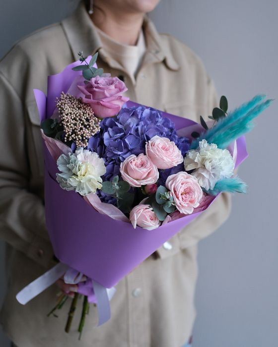 Букет "Сиреневый закат"