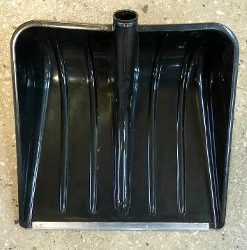 Лопата снеговая пласт.  400*400  ''GRAIDER''  с ал. планкой, б/черенка (d=32)