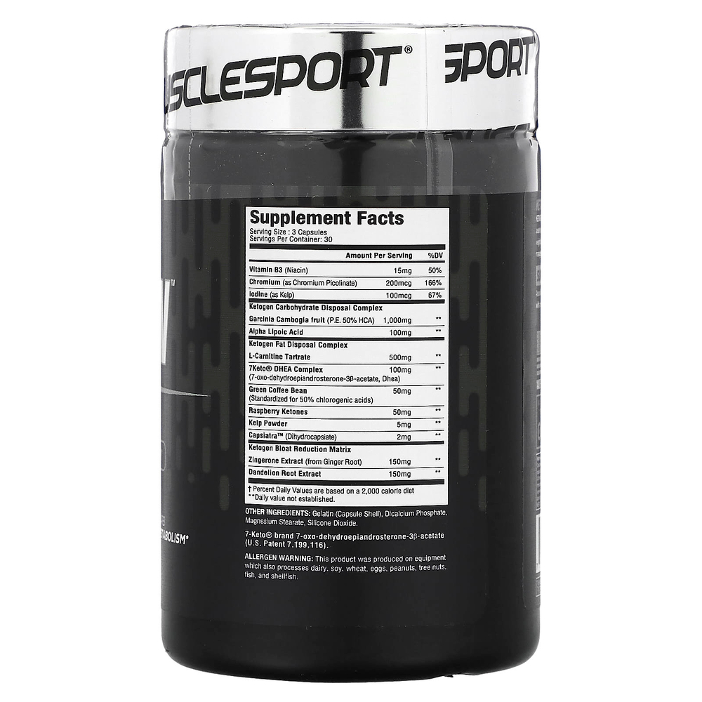 MuscleSport, Black Series, кетоген`` 90 капсул