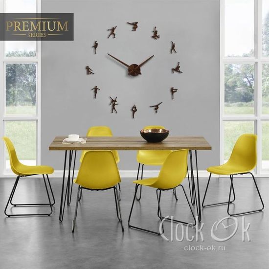 Настенные 3D часы Художественная гимнастика