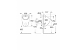 Писсуар подвод воды сзади Grohe bau ceramic 39438000