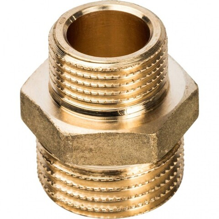 Ниппель переходной 1/2"х3/8" Stout