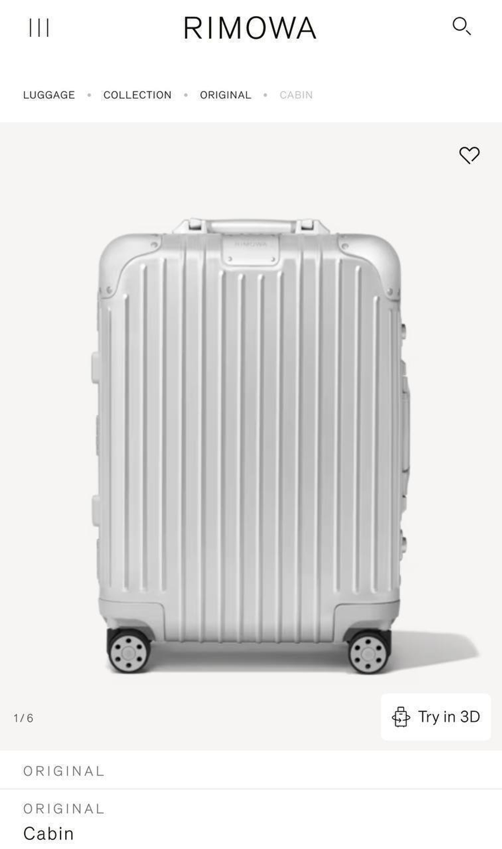 Чемодан Rimowa