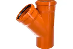 Тройник наружный Ostendorf 110мм 45 градусов 06048