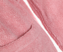 Халат махровый Hamam Hanim&Sultan розовый  детали