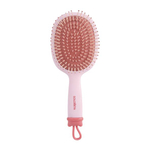 Расческа массажная с отверстиями для джиббитсов SOLOMEYA Croks Massage Hair Brush Pink