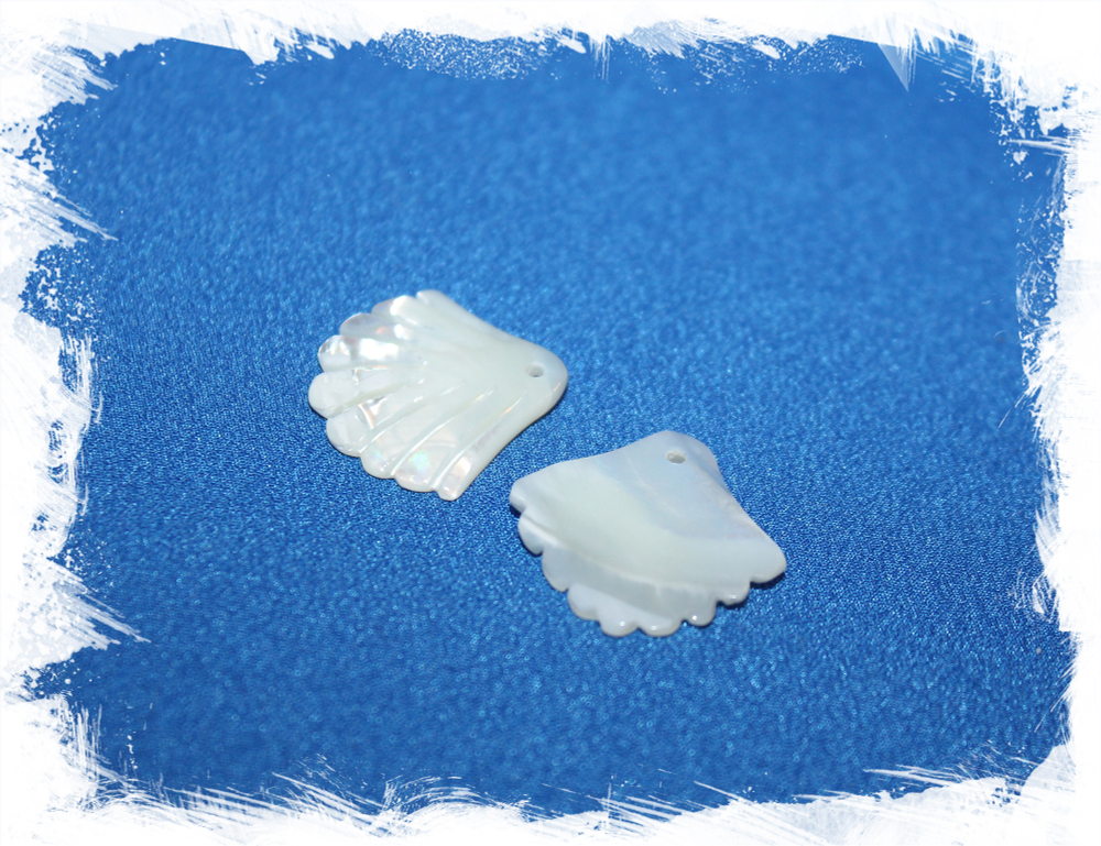 перламутровая подвеска ракушка с дырочкой отверстием