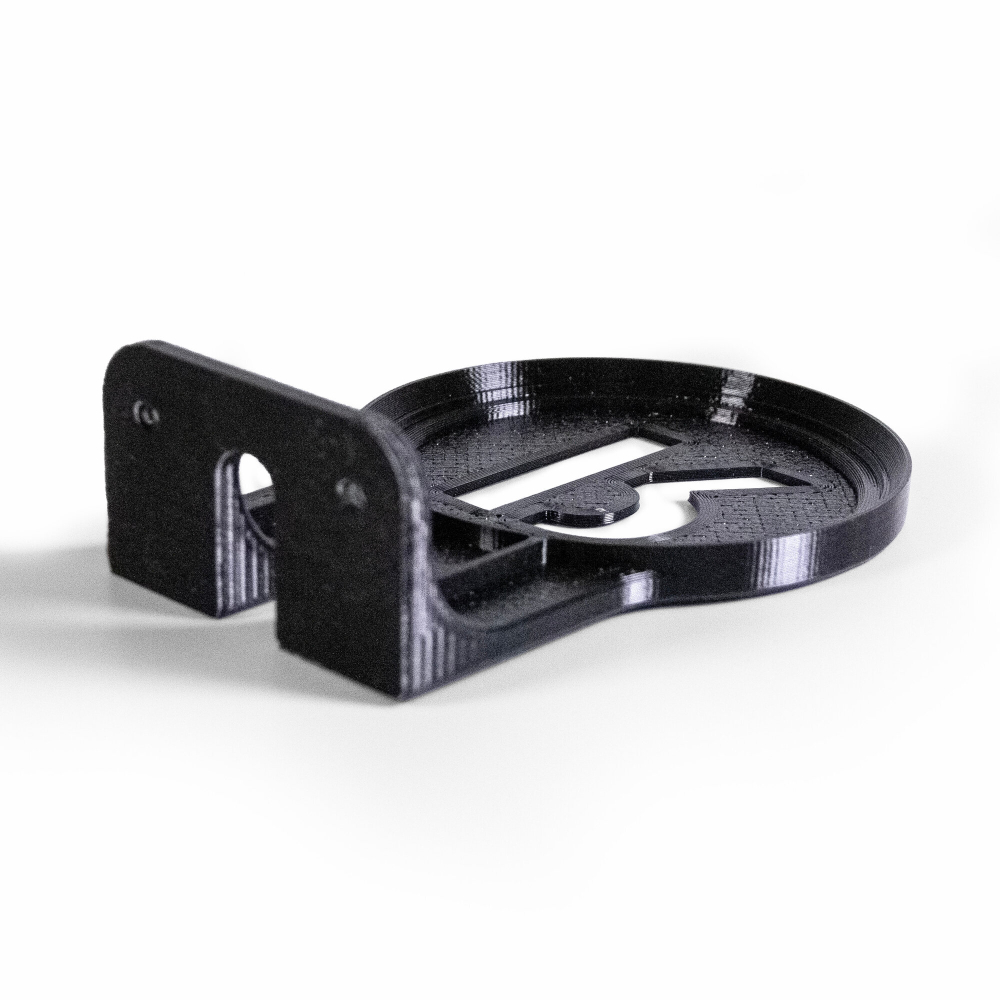 Настенный кронштейн-полка для Яндекс станций (Алиса) Лайт (первое поколение) 3D печать, черный